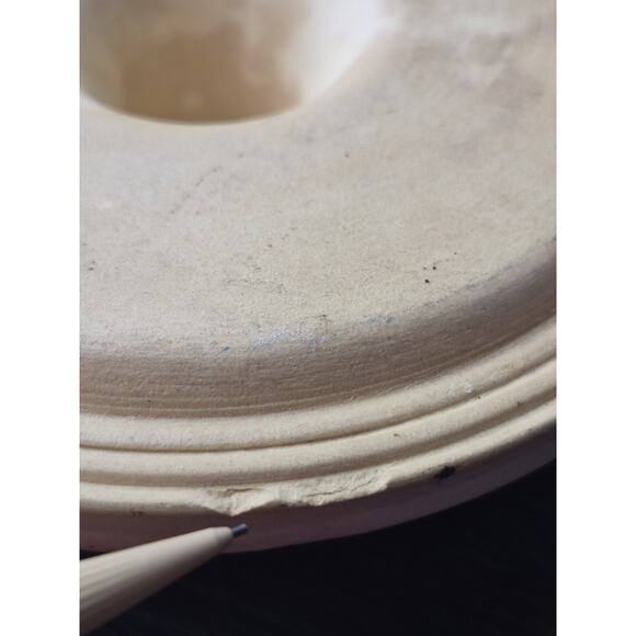 Crock Pottery Replacement Lid 5.75" D White Stoneware American Canning - Picture 4 of 9